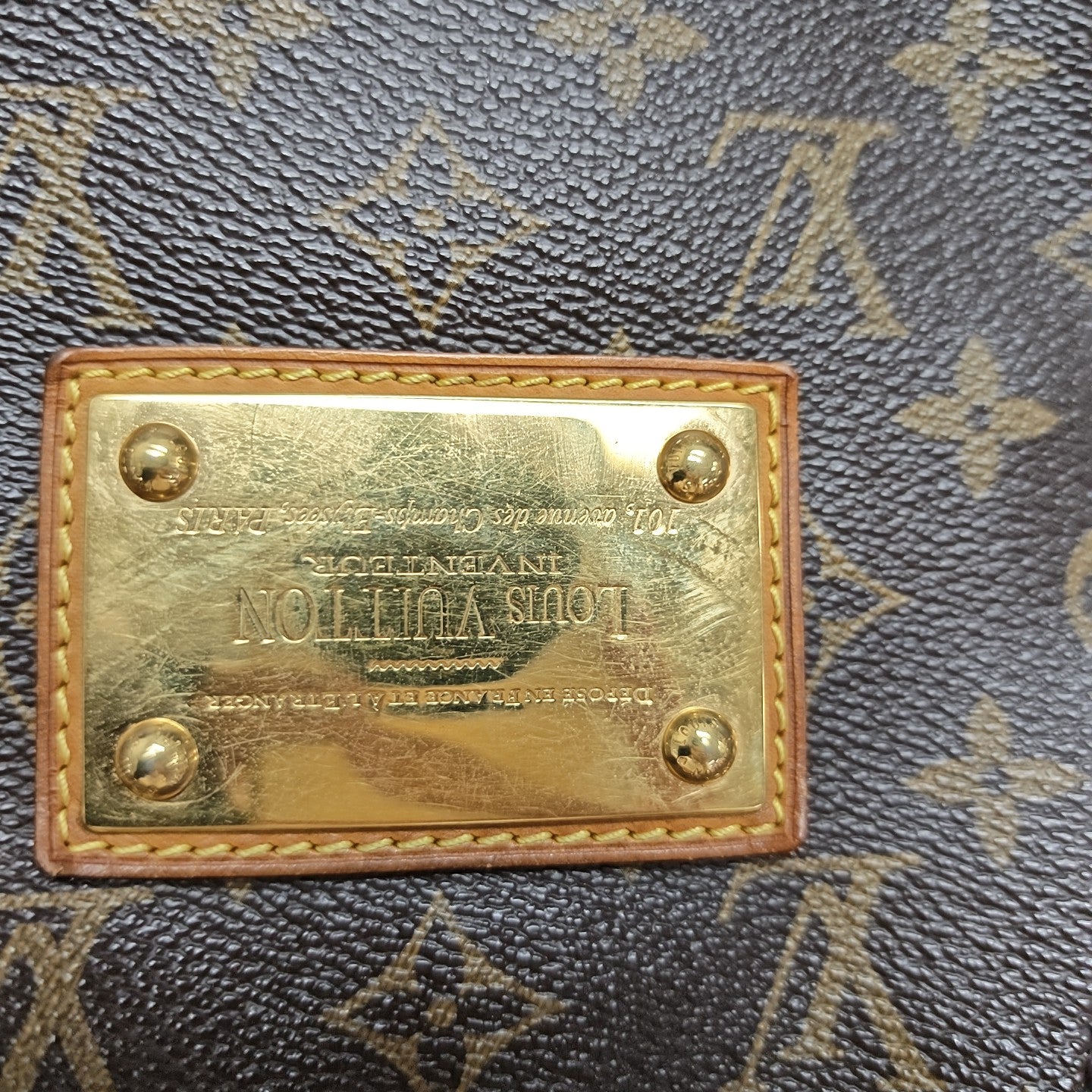 GALLIERA Monogram Coated Canvas Brown
