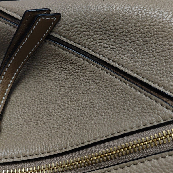 Puzzle Small Calfskin Beige