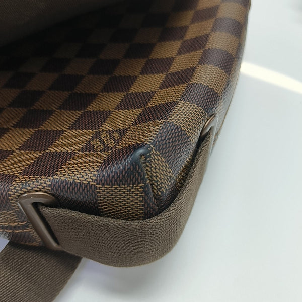 BROOKLYN PM Damier Ebene Coated Canvas Brown
