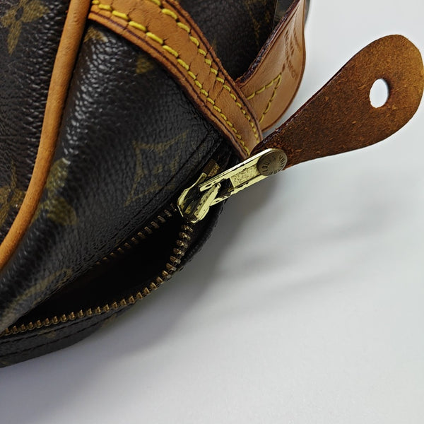 MONTORGUEI PM Monogram Coated Canvas Brown