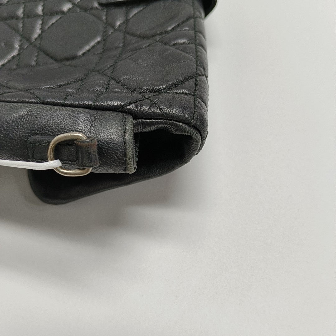Authenticated pre-owned  Miss Dior Cannage Calfskin Black - Shoulder Bag at Looply