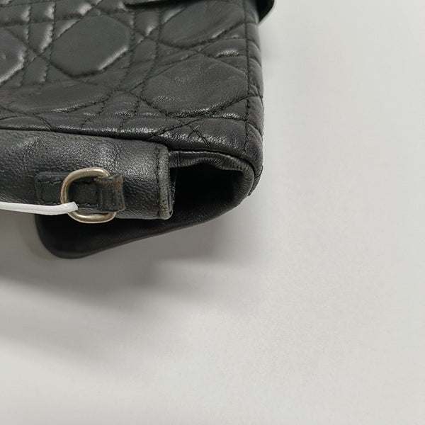 Authenticated pre-owned  Miss Dior Cannage Calfskin Black - Shoulder Bag at Looply