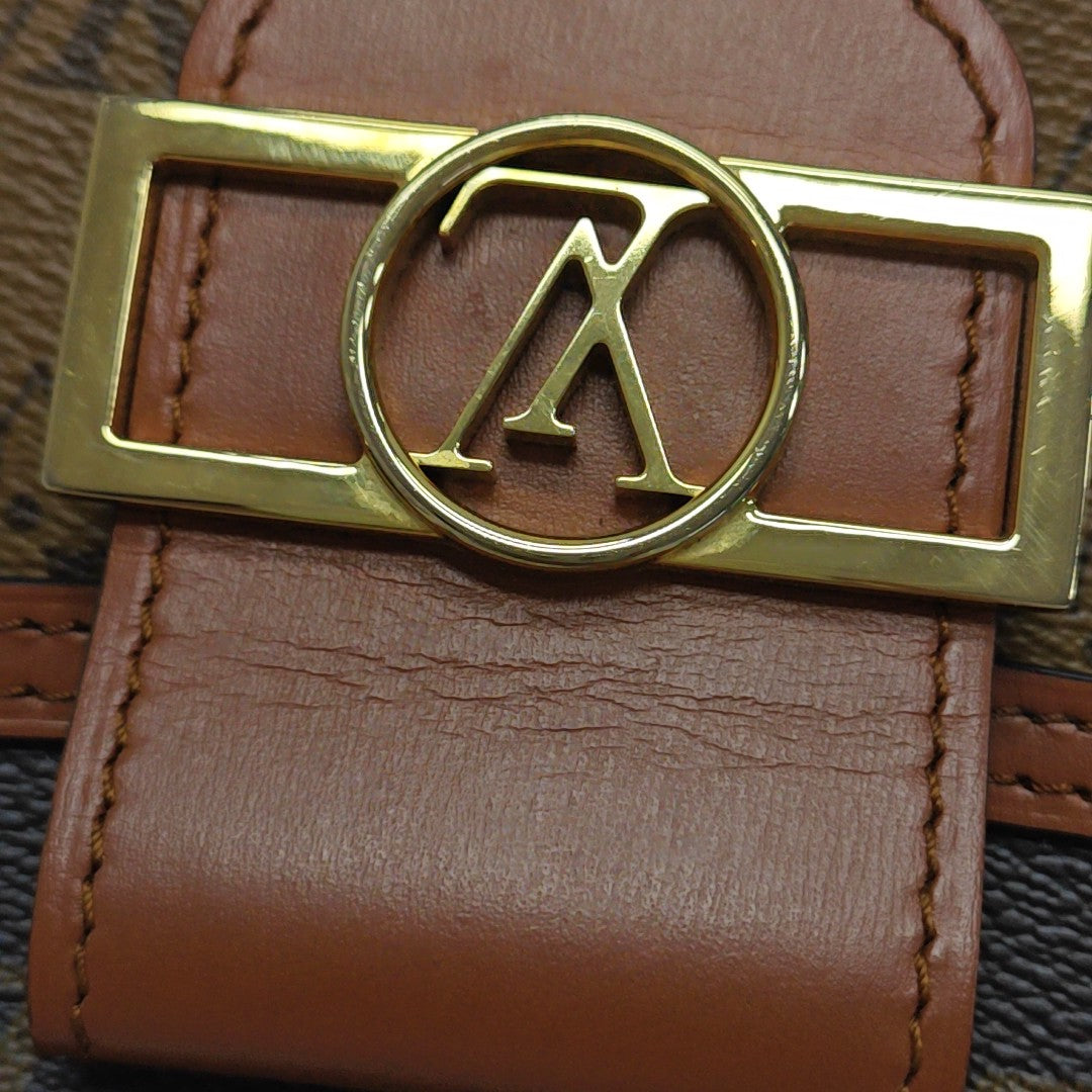 DAUPHINE Mini Monogram Coated Canvas Brown