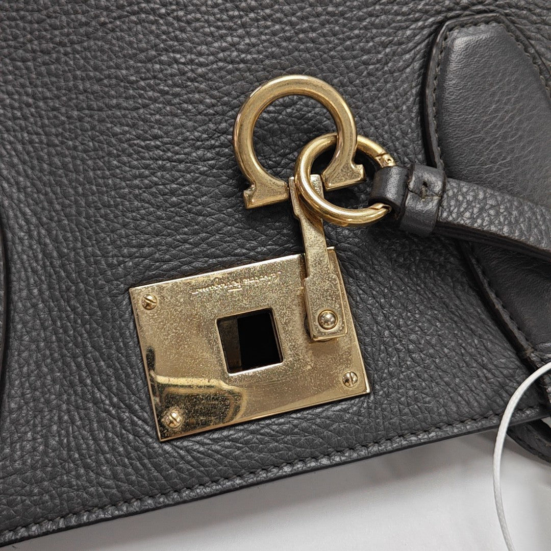 Ferragamo Studio Calfskin Gray