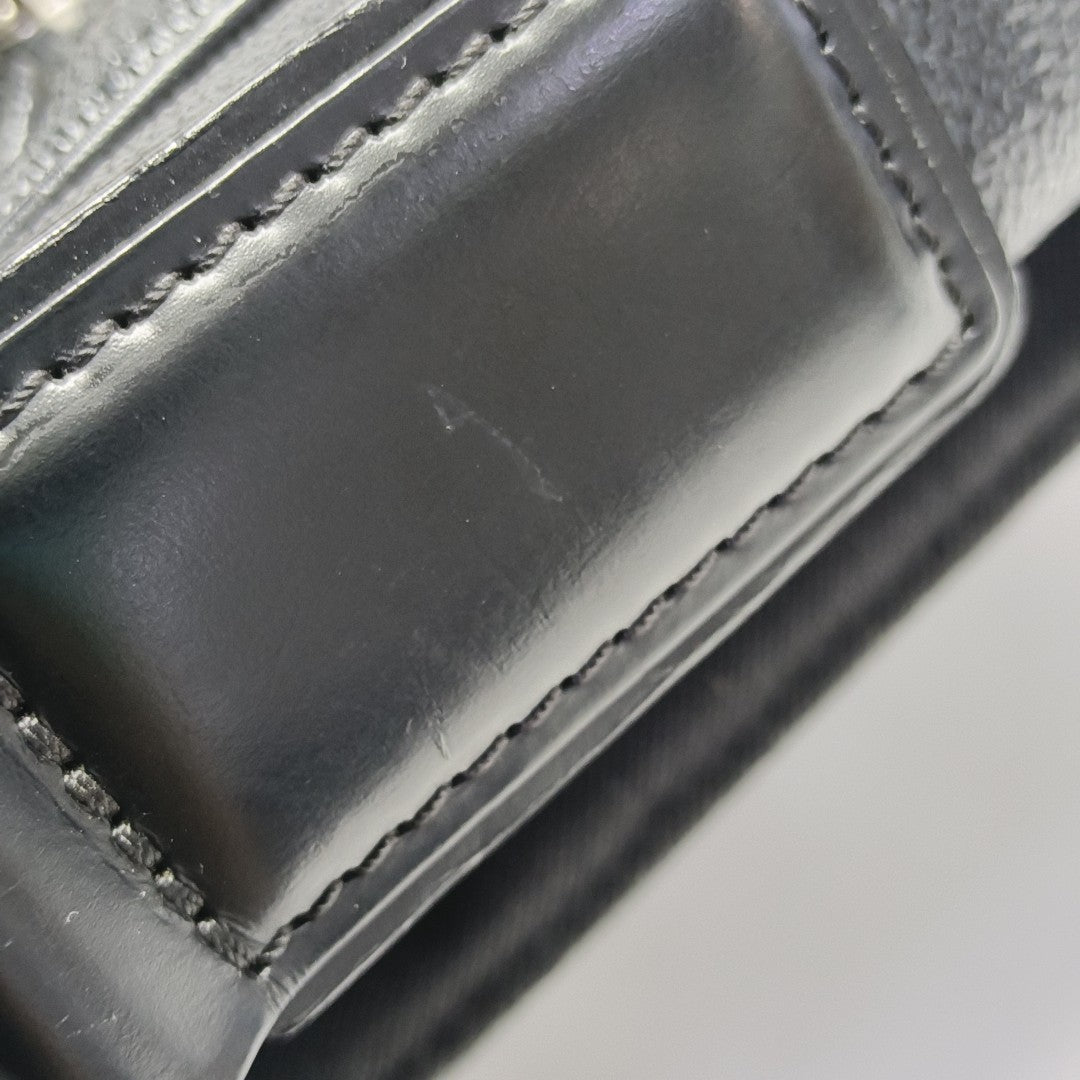 DISTRICT MM Damier Graphite Coated Canvas Gray