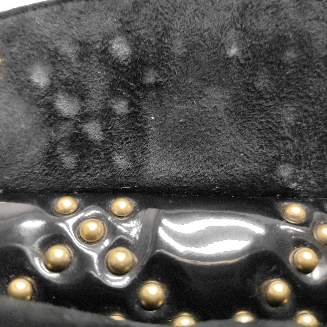 Lady Dior Medium Quilted Patent Leather Black