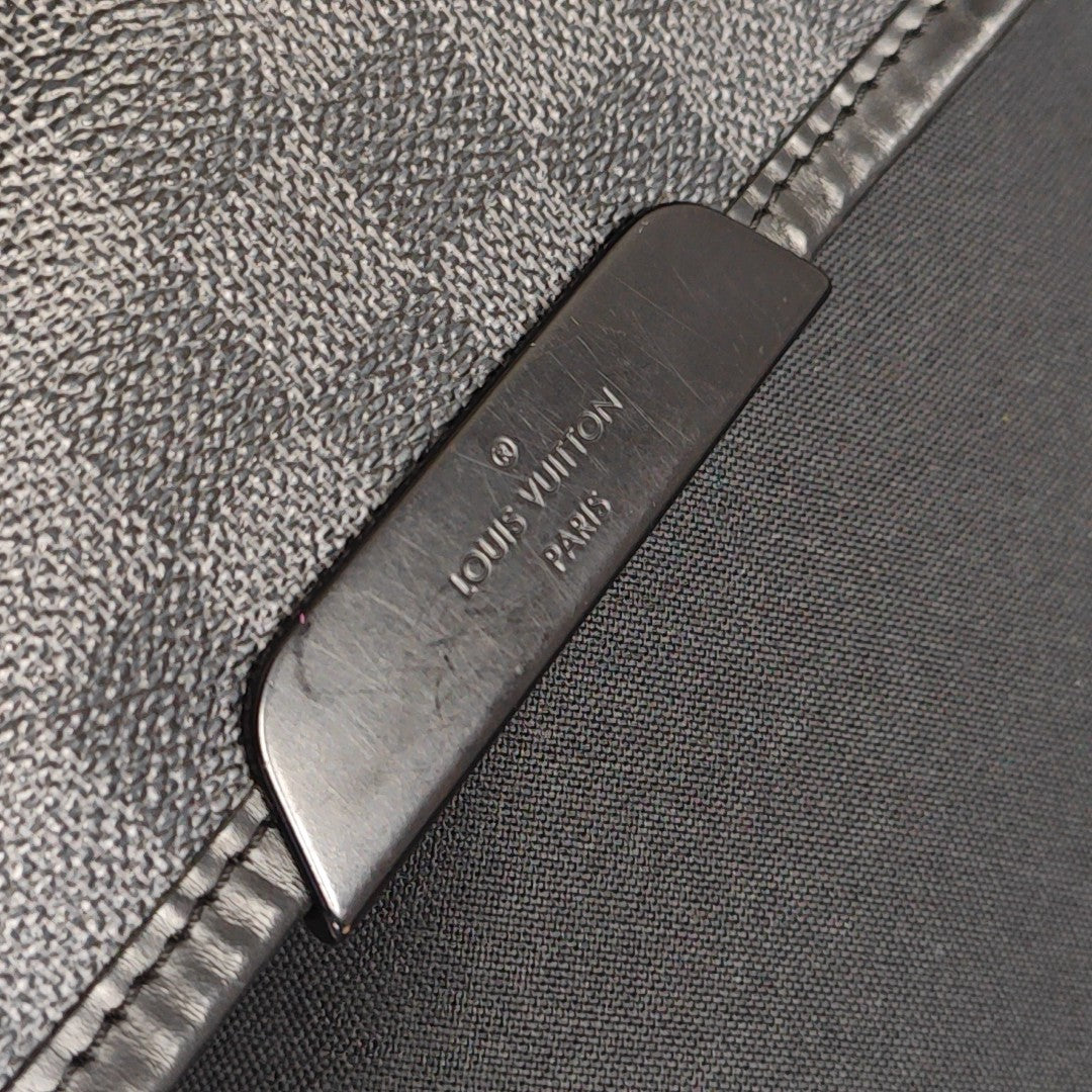 DANIEL GM Damier Graphite Coated Canvas Gray
