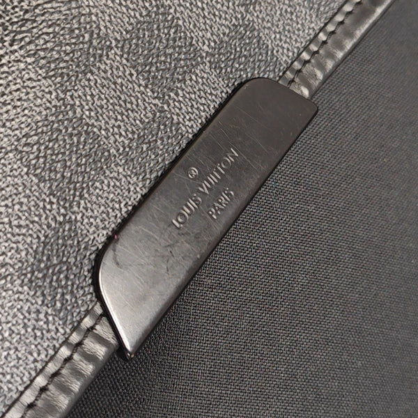 DANIEL GM Damier Graphite Coated Canvas Gray