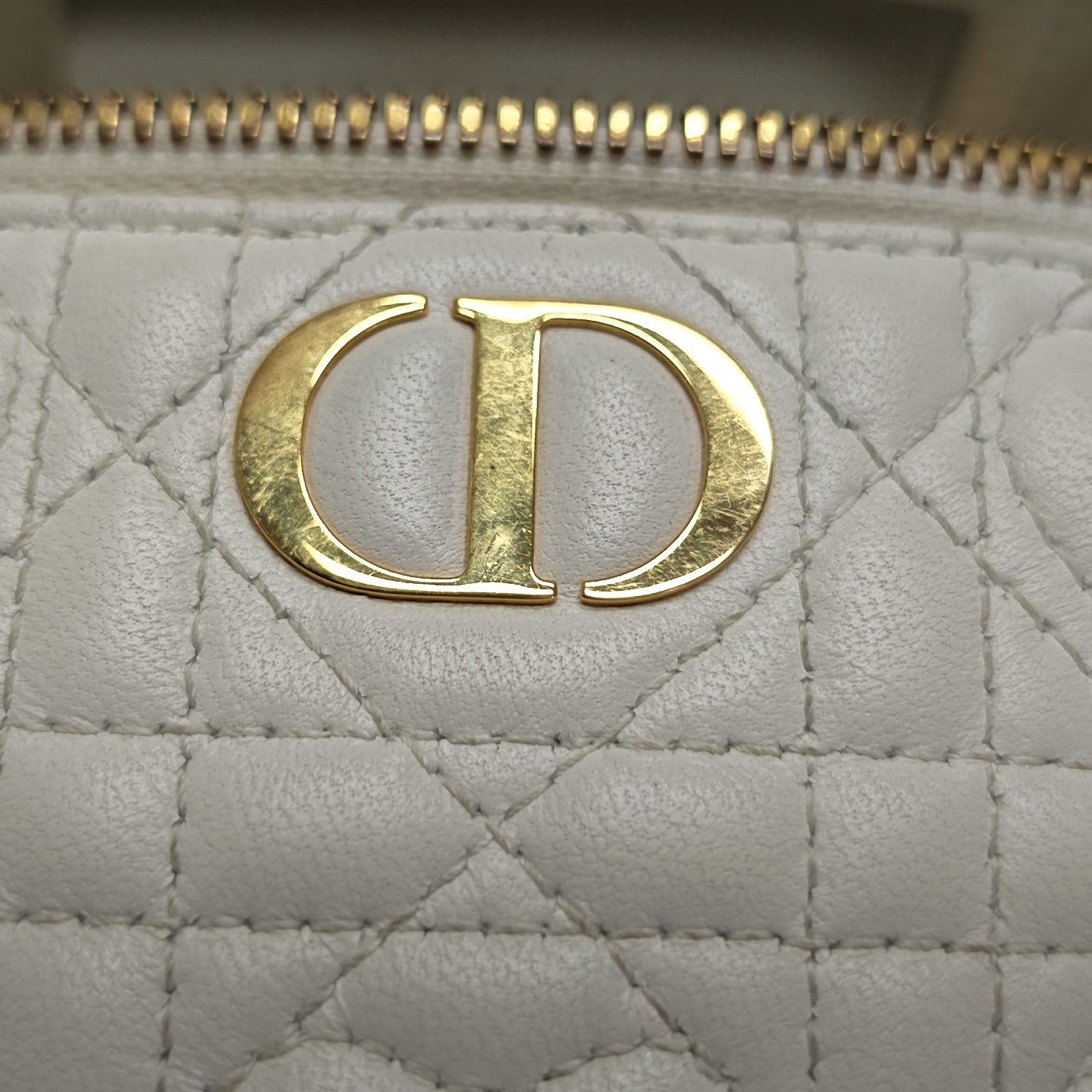 Dioramour Lady Dior Mini Cannage Lambskin White