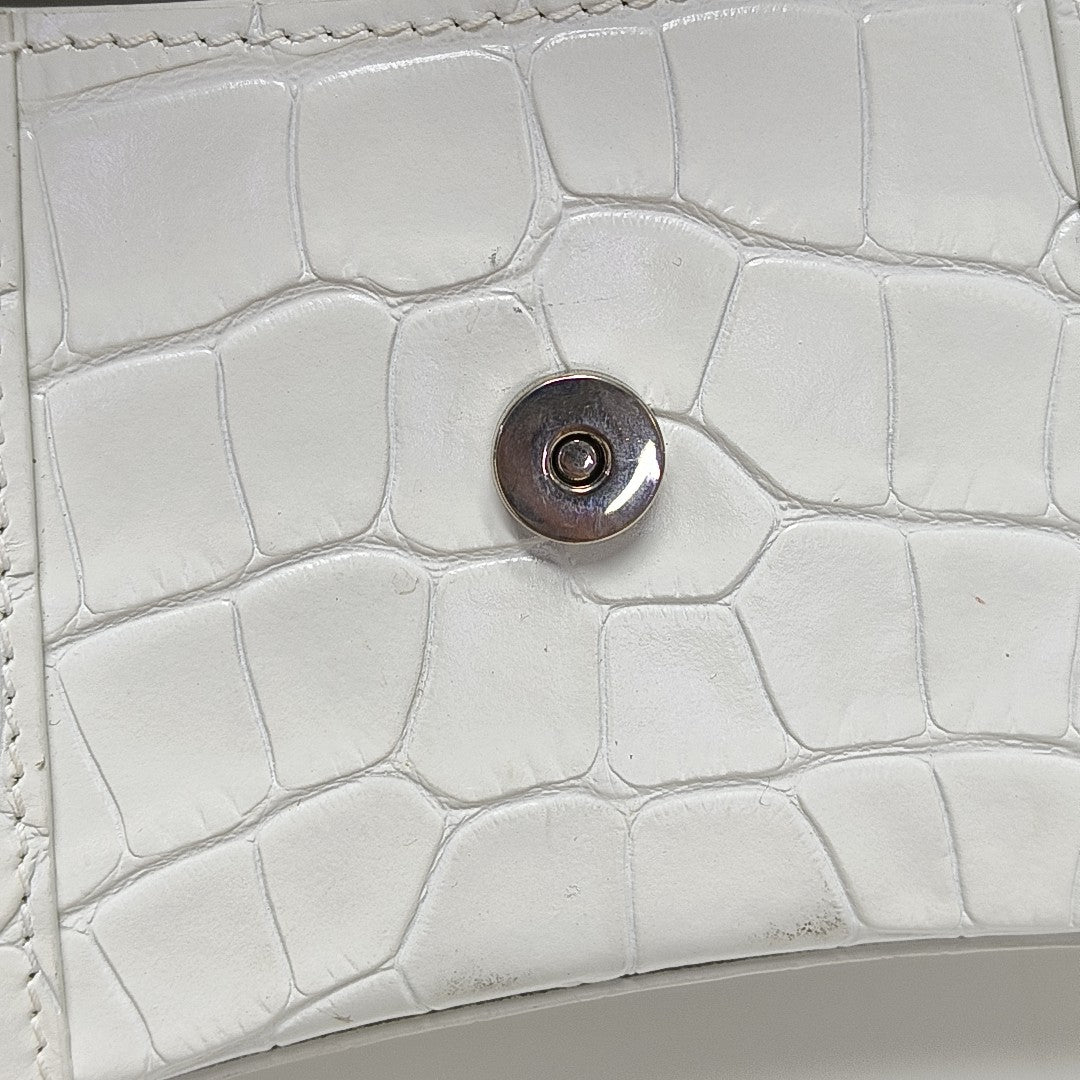 Hourglass Small Calfskin White