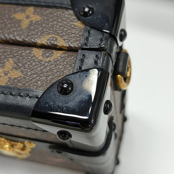 PETITE MALLE Monogram Coated Canvas Brown