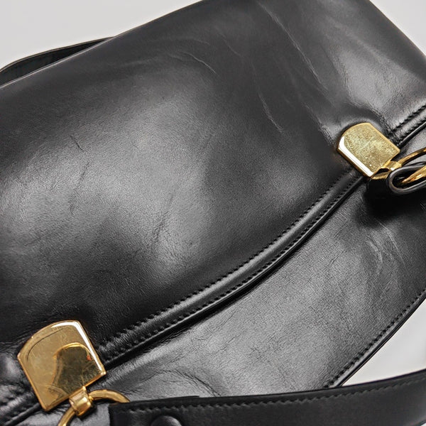 Arli Large Calfskin Black