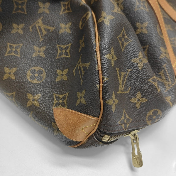 KEEPALL 45 Monogram Coated Canvas Brown