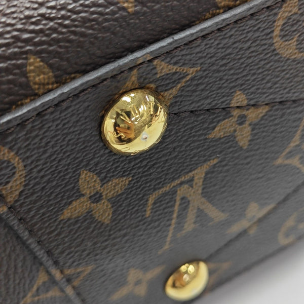 MONTAIGNE BB Monogram Coated Canvas Brown