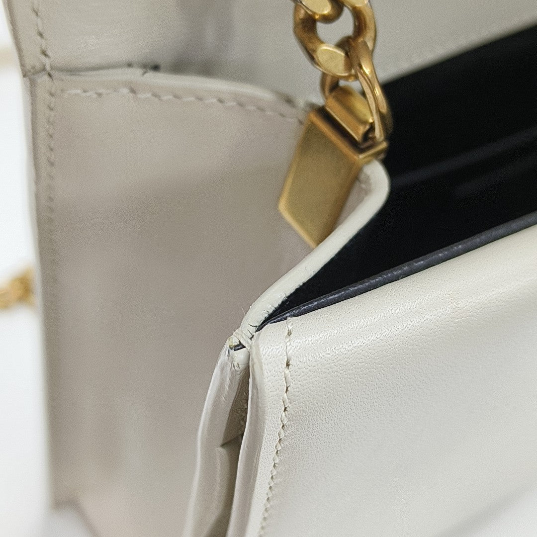 MONTAIGNE Calfskin White