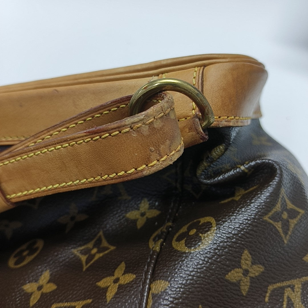 MONTSOURIS GM Monogram Coated Canvas Brown