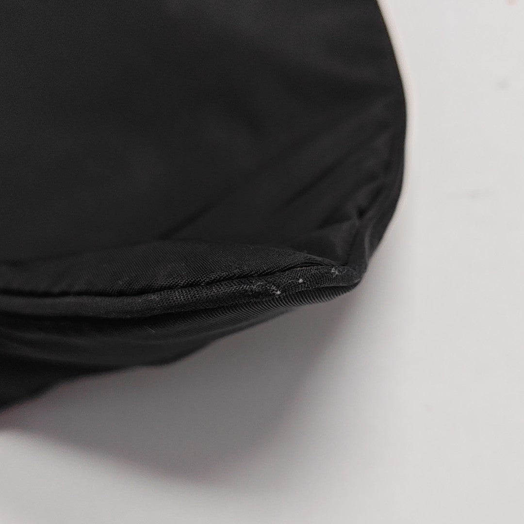 Nylon Top Handle Bag Black