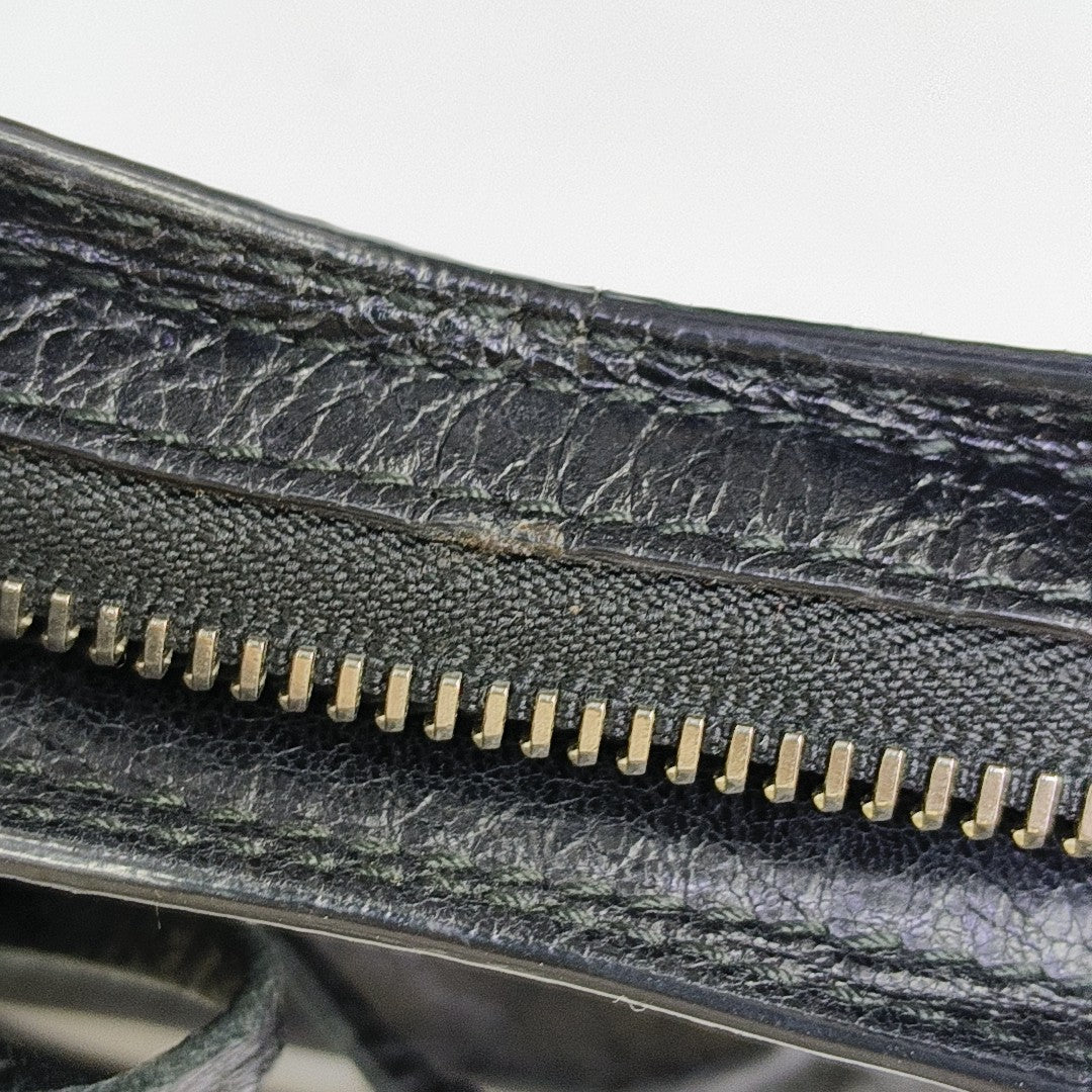 Classic Metallic Edge City Calfskin Black
