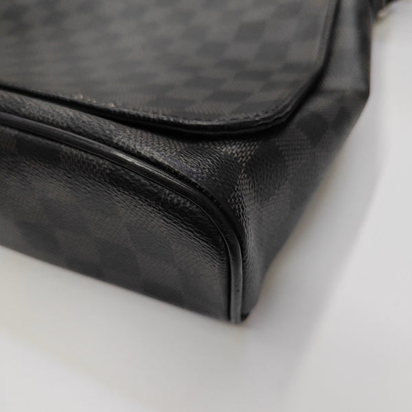 DISTRICT MM Damier Graphite Coated Canvas Gray