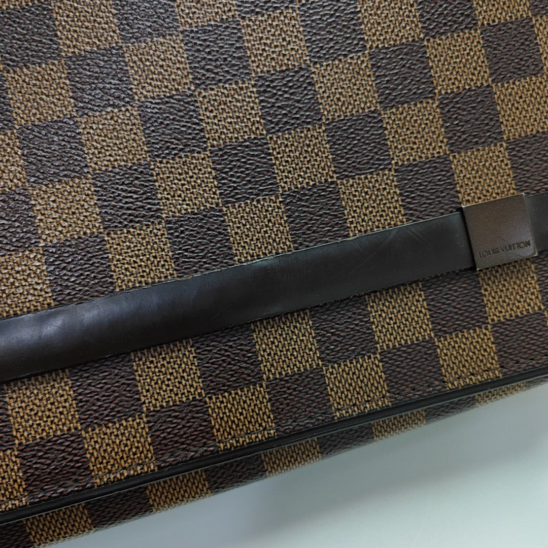 TRIBECA Damier Ebene Coated Canvas Brown