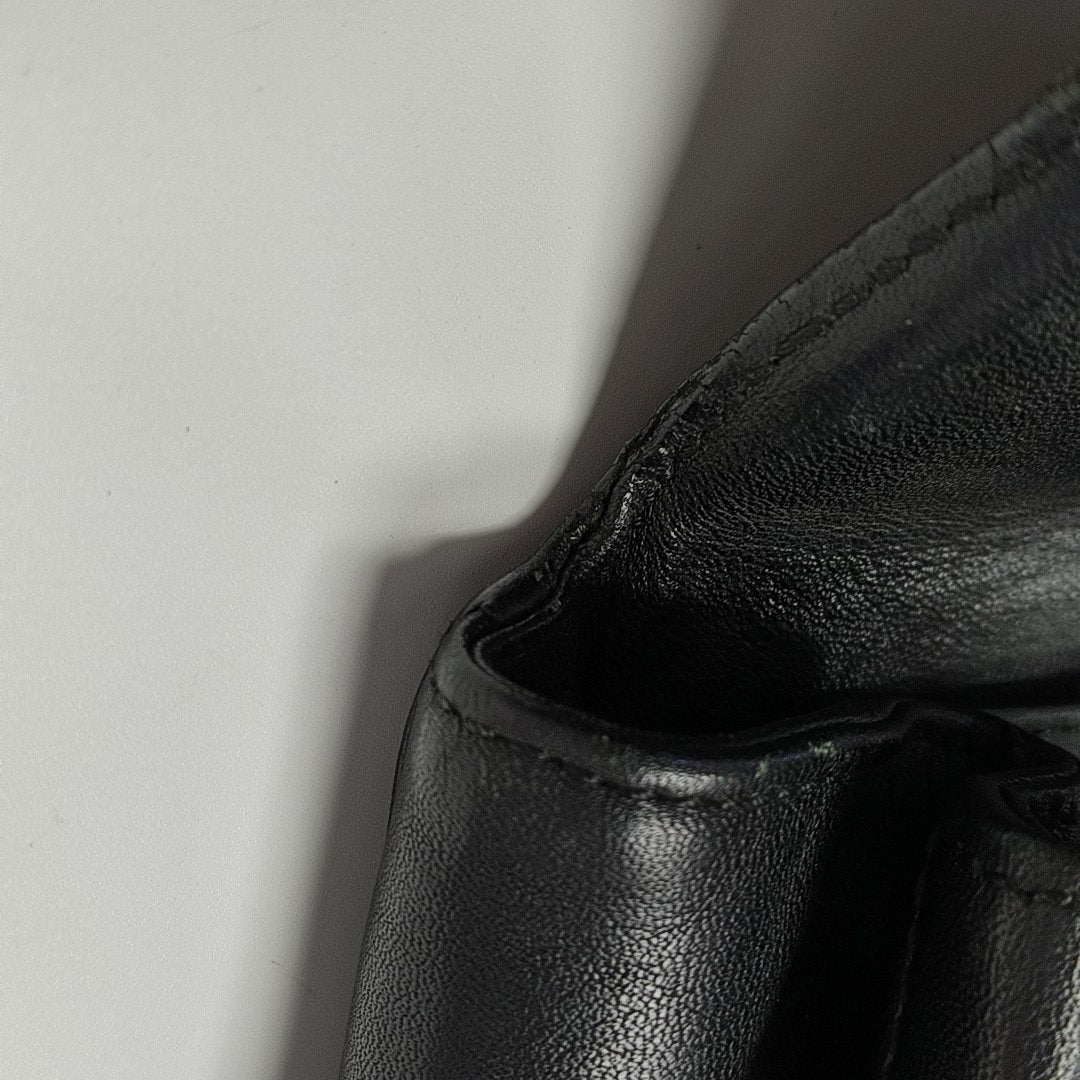 Calfskin Shoulder Bag Black