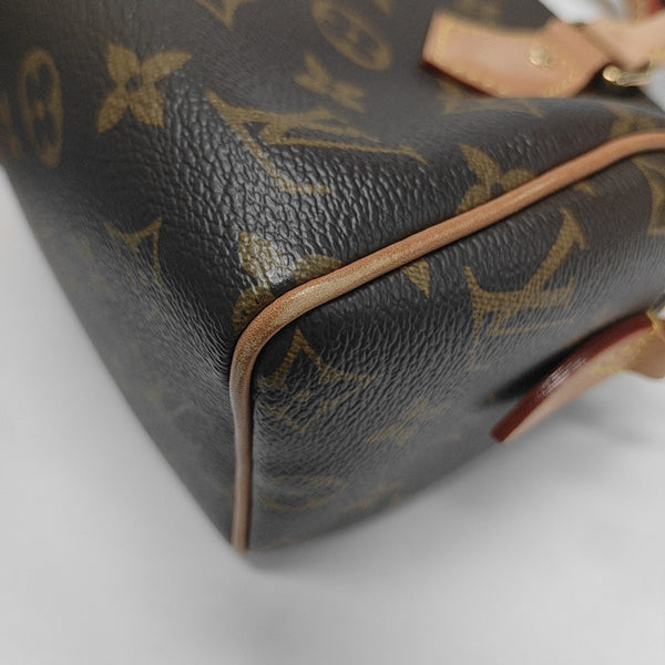 SPEEDY 20 Monogram Coated Canvas Brown
