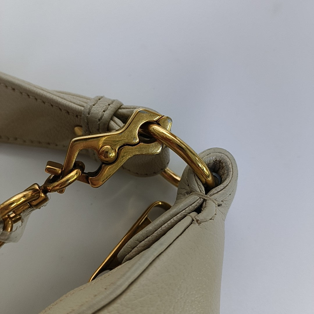 Aphrodite Small Calfskin White