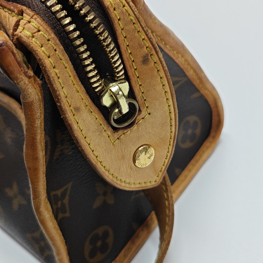 POPINCOURT Monogram Coated Canvas Brown