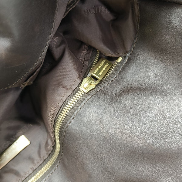 Canvas Top Handle Bag Brown