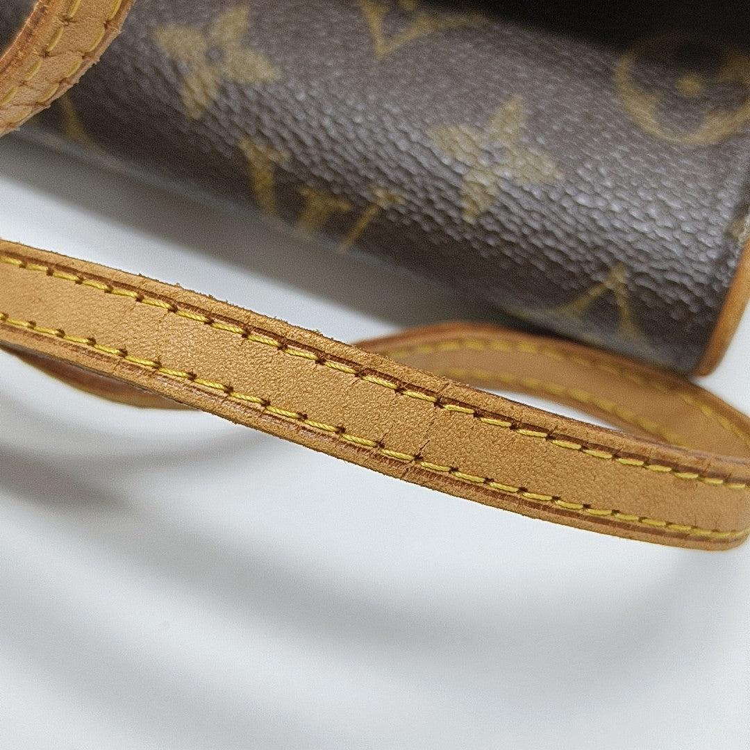 TWIN PM Monogram Coated Canvas Brown