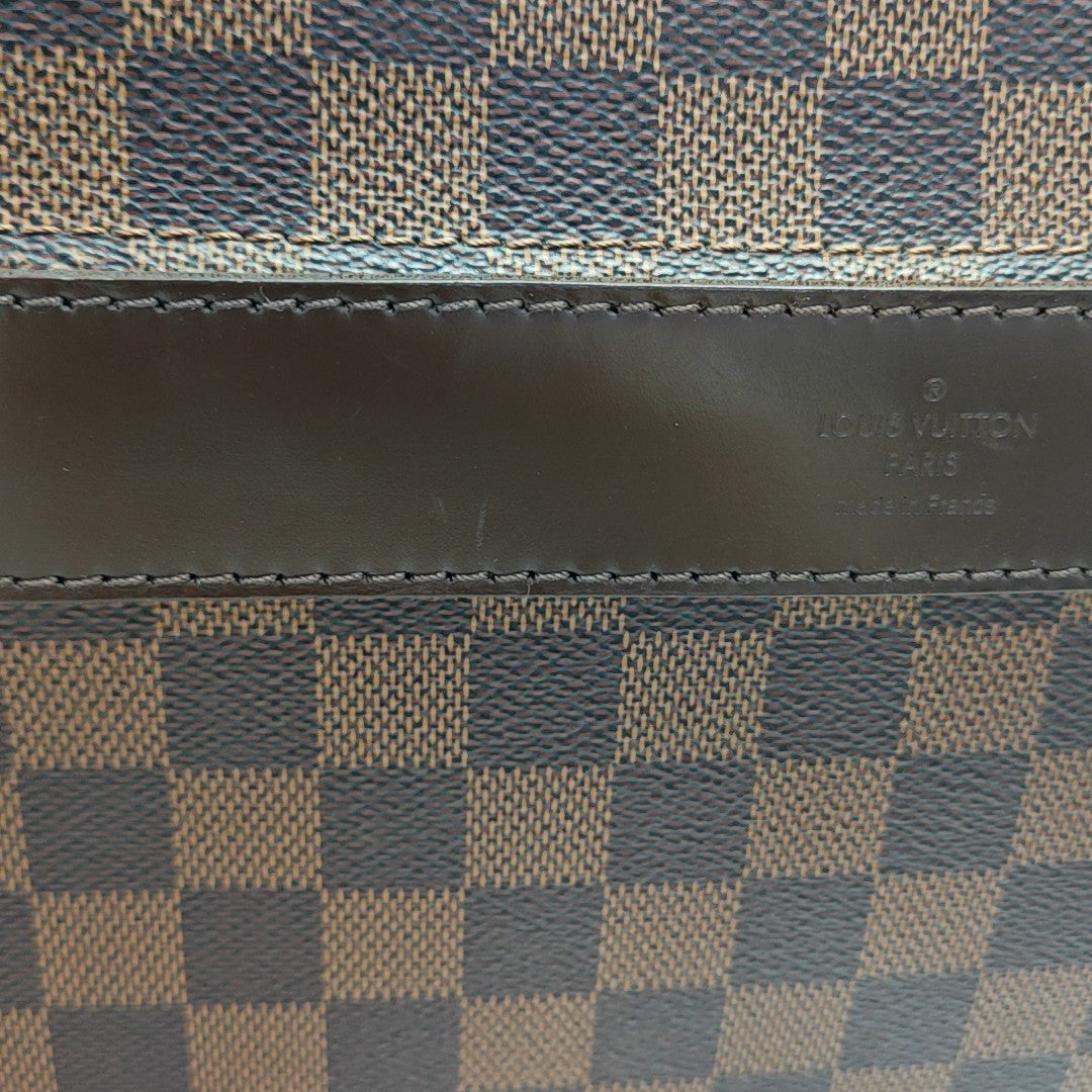 SHELTON MM Damier Ebene Coated Canvas Brown