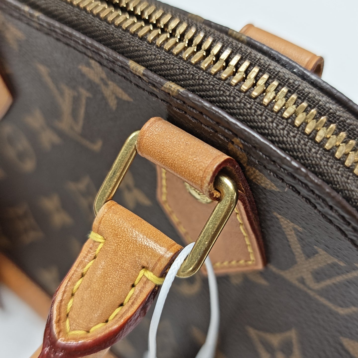 ALMA BB Monogram Coated Canvas Brown