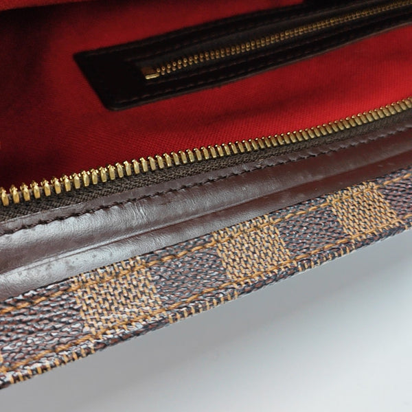CHELSEA Damier Ebene Coated Canvas Brown