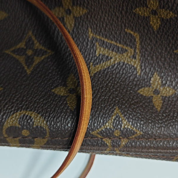 NEVERFULL GM Monogram Coated Canvas Brown