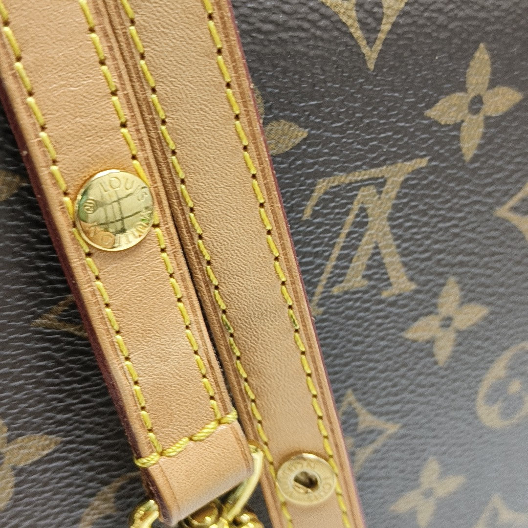 NÉONOÉ MM Monogram Coated Canvas Brown