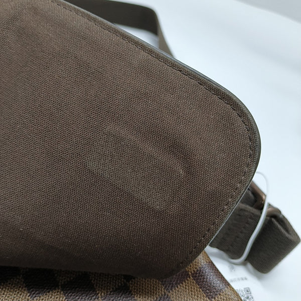 BROOKLYN PM Damier Ebene Coated Canvas Brown
