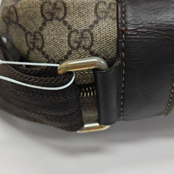 Monogram Coated Canvas Shoulder Bag Brown