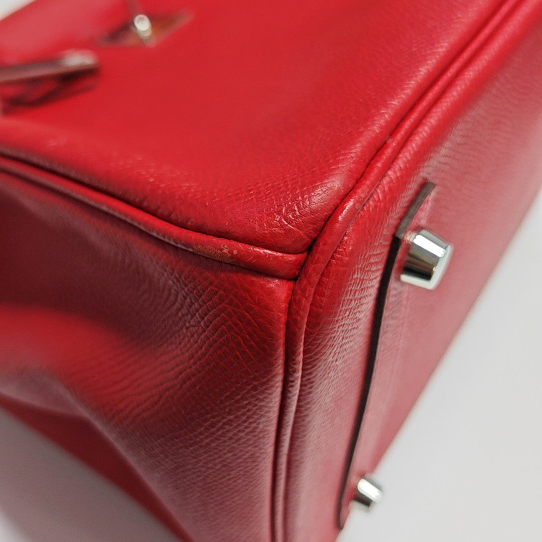 Birkin 30 Epsom Red