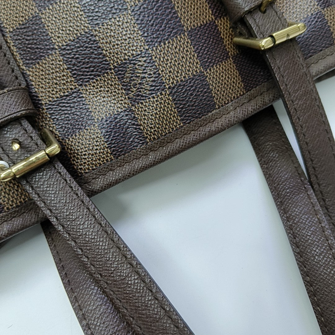 BUCKET PM Damier Ebene Coated Canvas Brown