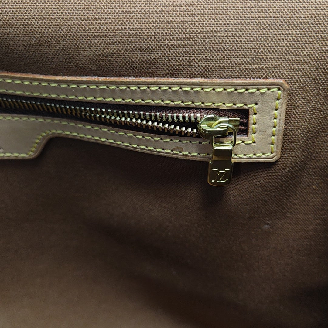 VALMY Monogram Coated Canvas Brown