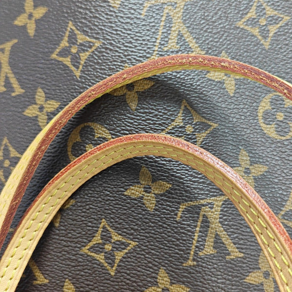 NEVERFULL MM Monogram Coated Canvas Brown