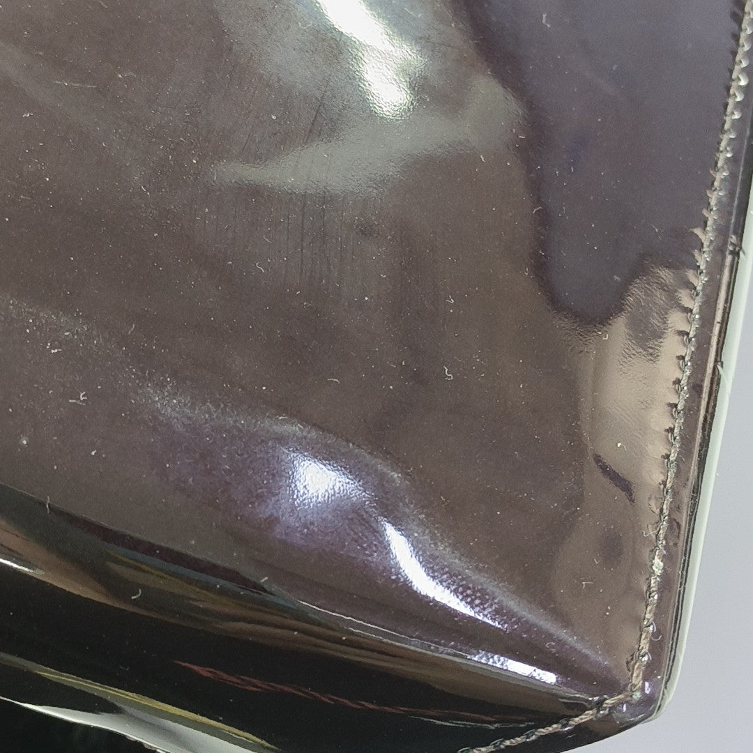 WILSHIRE MM Monogram Patent Leather Red