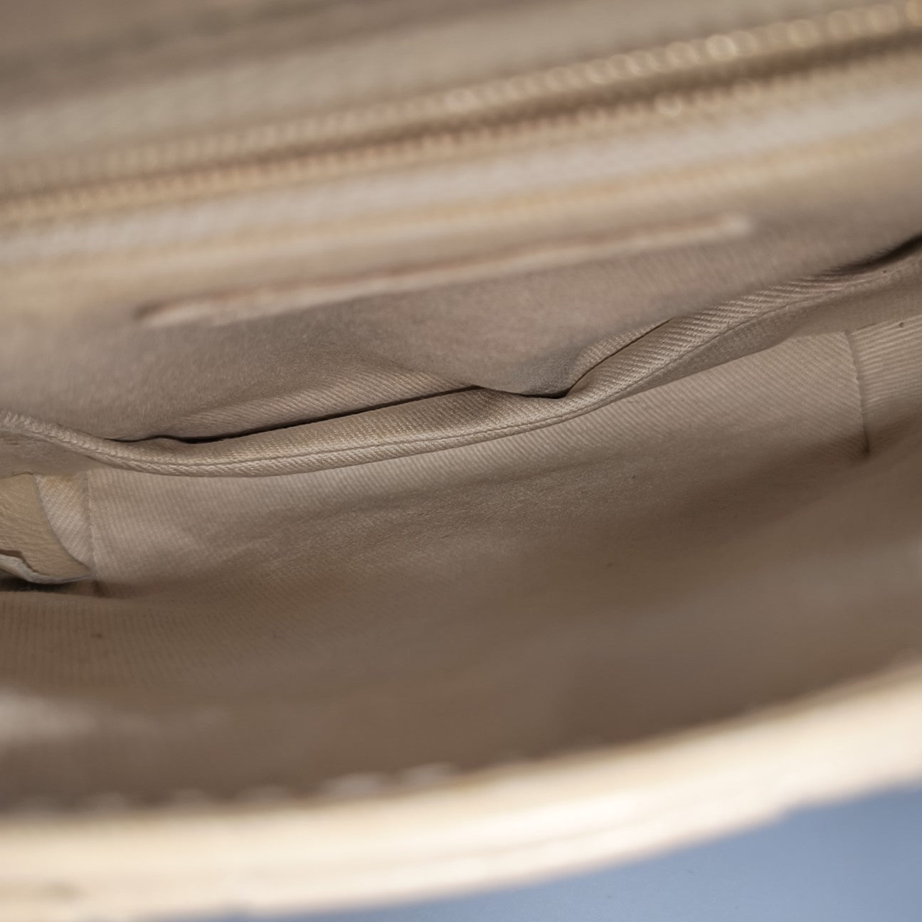 Quilted Calfskin Shoulder Bag Beige