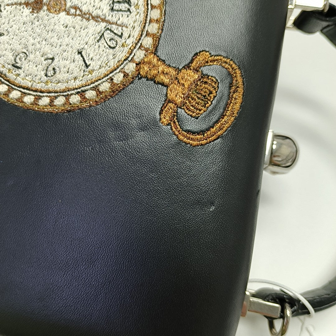 Calfskin Shoulder Bag Black