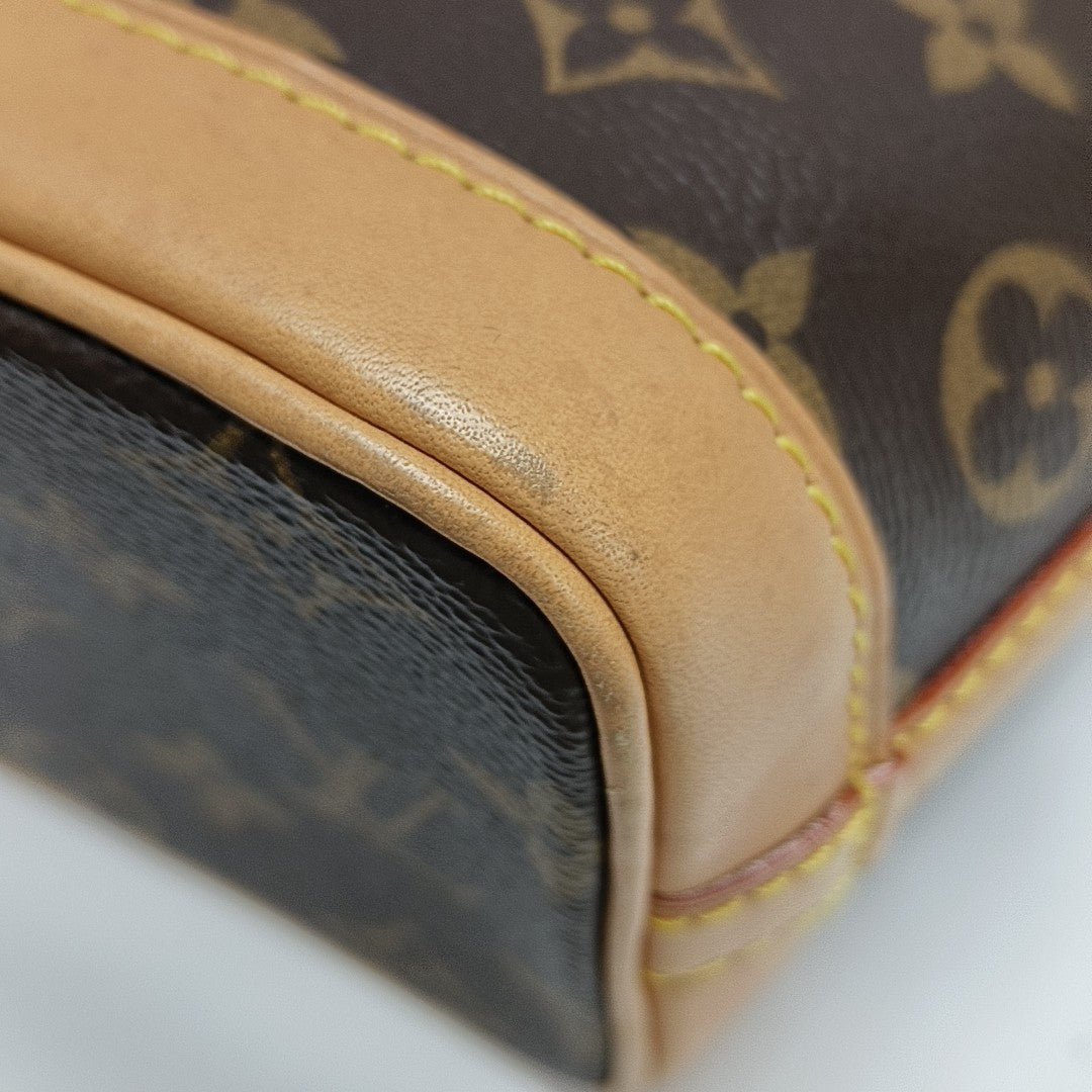 NOÉ Nano Monogram Coated Canvas Brown