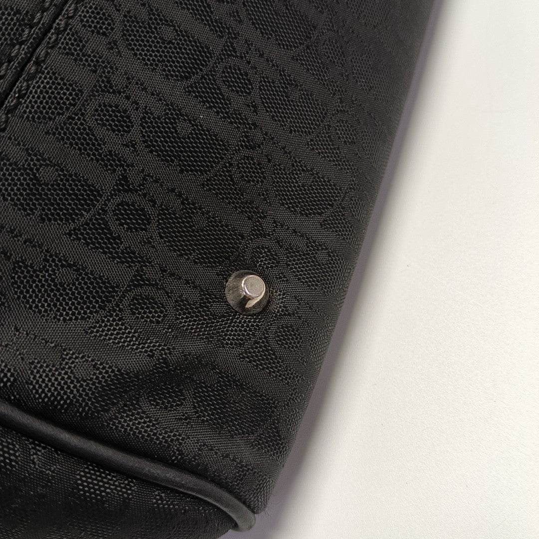 Canvas Top Handle Bag Black
