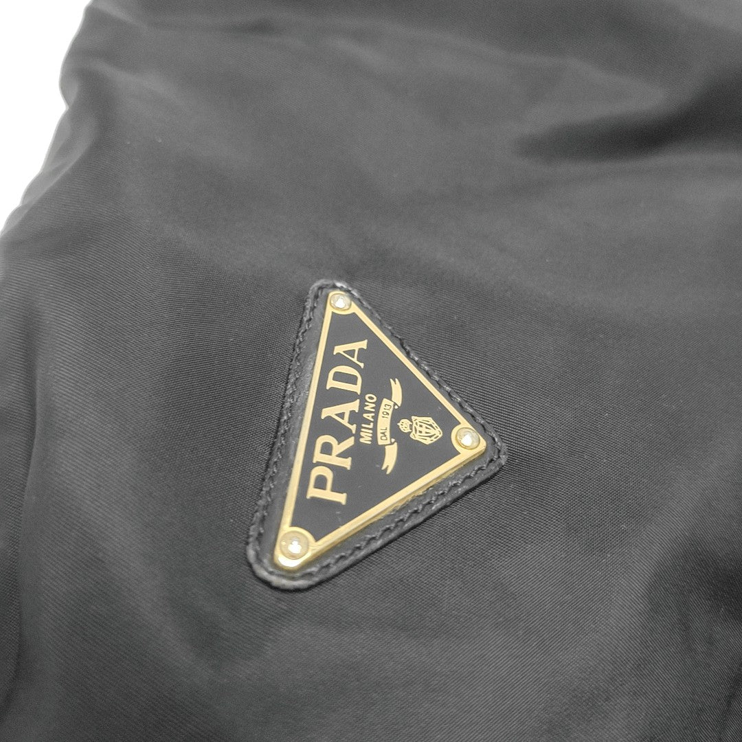 Nylon Shoulder Bag Black