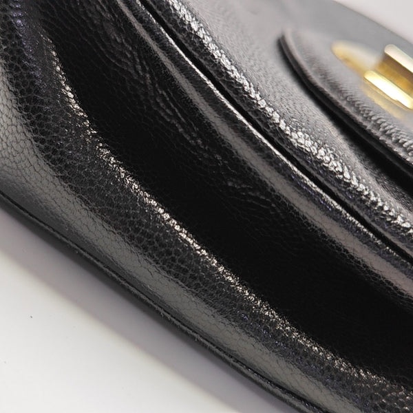 Calfskin Shoulder Bag Black