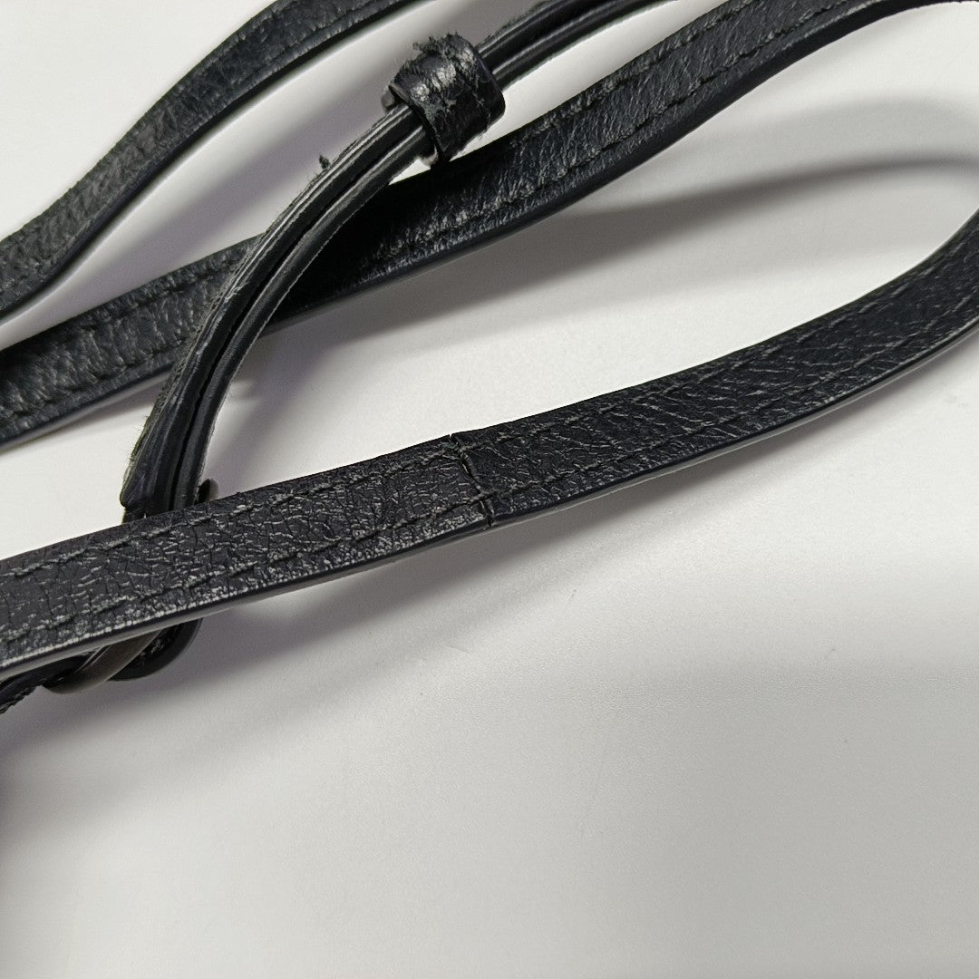 Classic Metallic Edge City Lambskin Black