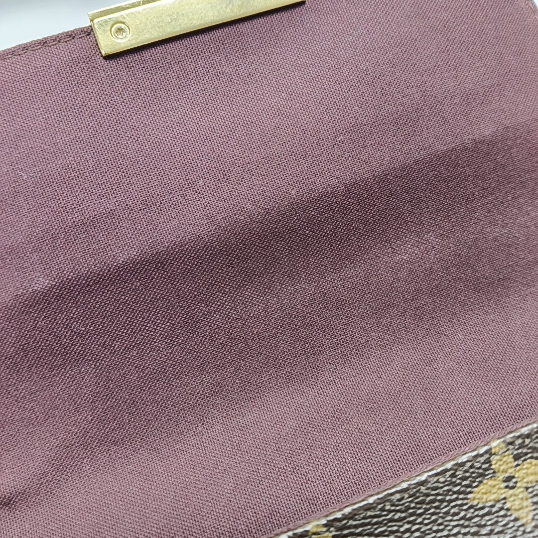 FAVORITE PM Monogram Coated Canvas Brown